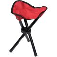 thumbnail image 1 of Small Folding Stool Tripod Stool, Camping Outdoor Fold Chairs Portable Collapsible Chair Slacker Stool Camp Stool Supports 200 lbs,Red, 1 of 6