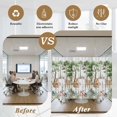 thumbnail image 5 of Spring Forest Animals Window Privacy Film, Floral Botanical Trees Grey Wooden Static Cling UV Sun Blocking Heat Control Window Tint Day and Night, Non-Adhesive One Way Privacy Cover 29.5''x78.7'', 5 of 7