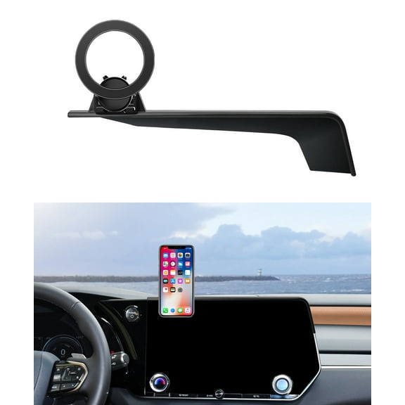 MaserWeller Car Phone Holder for 2023 2024 2025 Lexus RX RX350 / RX350h / RX500h Accessories 14-Inch Screen Fixed Clip, 360° Rotation Phone Mount Compatible with MagSafe, Cell Phone Holder