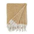 thumbnail image 5 of Saro Lifestyle Chic Faux Mohair Herringbone Fringed Throw, 5 of 5