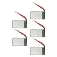 thumbnail image 1 of Batería De Dron De Control Remoto, Batería De Respaldo UAV De Control Remoto 5PCS Pure Cobalt 802540 Portable 3.7V Para X5SW Para X5C 1 Para Accesorios De Batería, 1 of 8