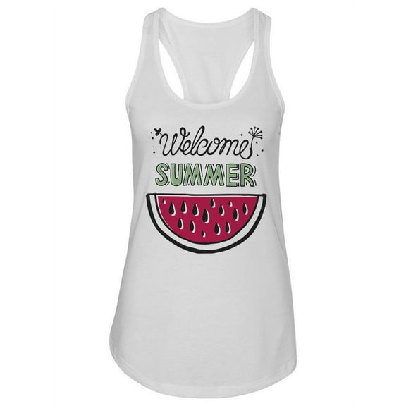Welcome Summer Watermelon Tank Women -Image by Shutterstock, Female x-Large