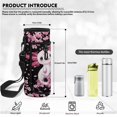 thumbnail image 4 of HUIACONG Kids Backpack 4-IN-1 Set Black Sakura Axolotl 17 Inch for Boys Girls Age 8-12 Lightweight School Backpack with Detachable Lunch Box Pencil Case Water Bottle Holder, 4 of 7