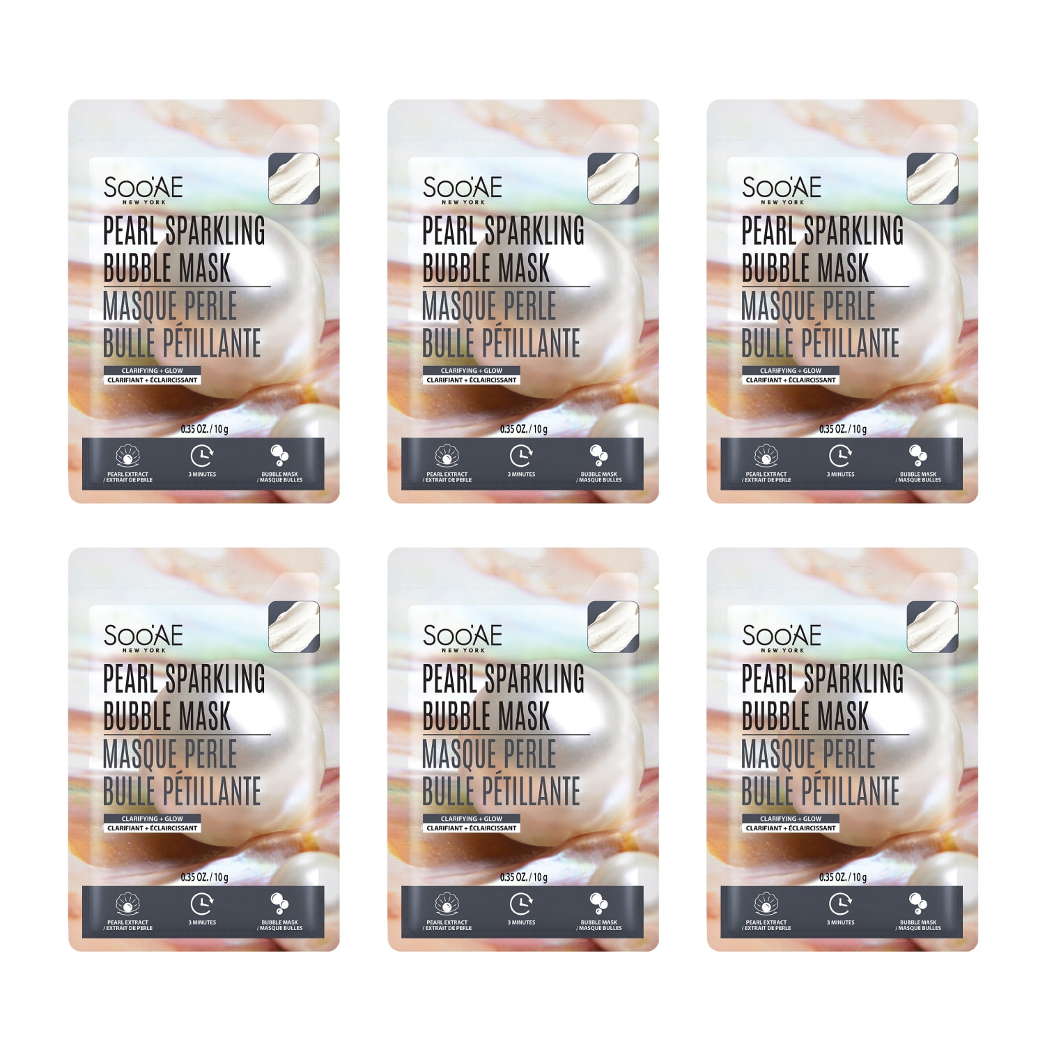 Soo'AE PEARL BUBBLE MASK - 6 ea