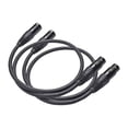 thumbnail image 2 of Cable XLR de 3 pines, cable de altavoz balanceado macho a hembra, paquete de 2, 2 of 6
