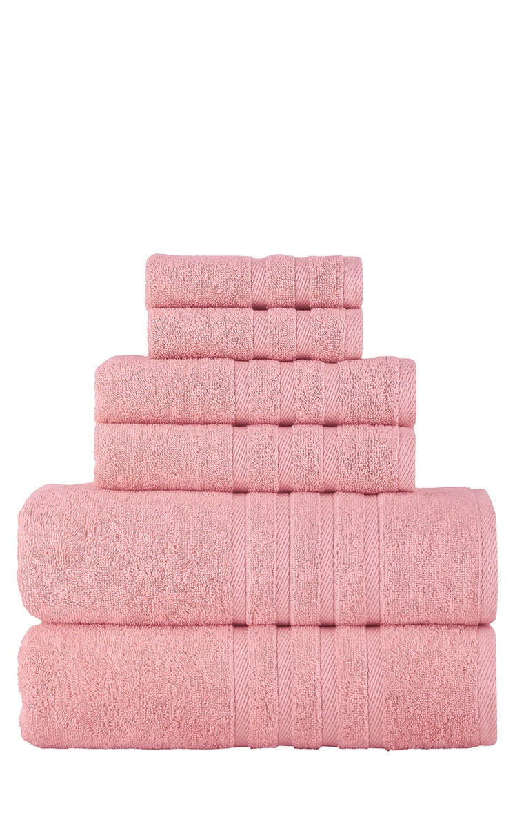 Rosyn Home Hotel Quality 100 Turkish Cotton 6 Piece Bath Towel Set