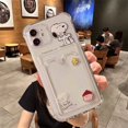 thumbnail image 3 of Funda con tarjetero para iPhone 16 Pro Max 11 12 13 14 15 Pro Max 12 13 Mini 16 Plus XR con diseño de astronauta Snoopy Charlie Brown, 3 of 5