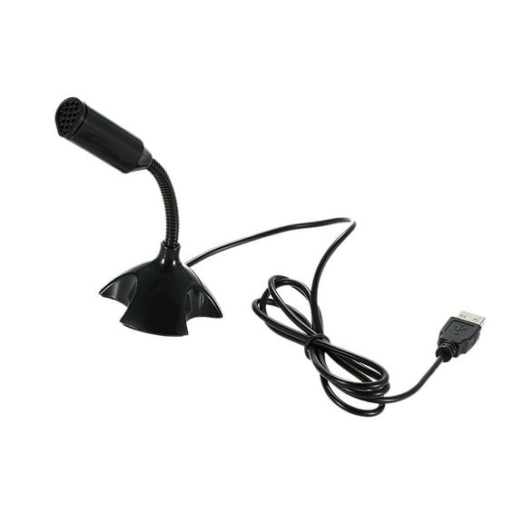 USB Desktop Microphone for PCs Noise Filtering, Adjustable Stand Included