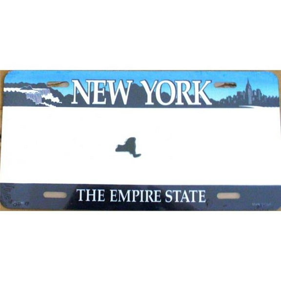 New York The Empire State Metal License Plate