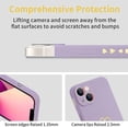 thumbnail image 5 of Compatible with iPhone 13 Case for Women Men Heart Design Soft TPU Slim Protective Phone Case for iPhone 13 6.1" (Lavender), 5 of 11