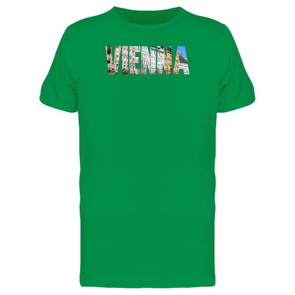 Cityscape On Vienna City Name Tee Men's -Image by Shutterstock