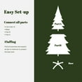thumbnail image 4 of LuxenHome 6Ft Holiday Slim Artificial Pampas Grass Tree in Natural Ivory, 4 of 9