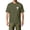 Green, variant on Mens Jesus Cross Printed Short Sleeve Cotton T-Shirts Crew Neck Shirts Faith Christ Tops