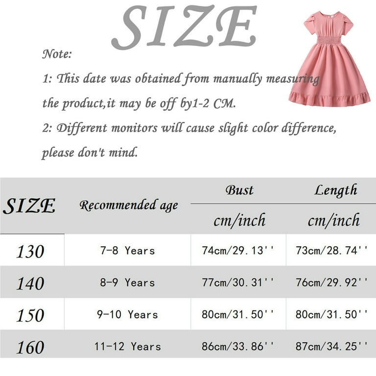 7 year girl dress size hotsell