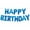 Blue, variant on Eco Friendly 16 Inch Birthday Mylar Foil Letter Balloons, Reusable Birthday Banner Decoration for Kids and Adults Party Celebrations TIKA