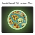 thumbnail image 2 of PhooArto Pizza and Skull Pattern 4 PCS Crystal Glass Cabinet Knobs, Drawer Kitchen Cabinets Dresser Cupboard Wardrobe Pulls Handle - Glowing in the Dark, 2 of 7