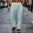 thumbnail image 2 of Mrzhqd Mens Sweatpants Casual Drawstring Pants Sportswear Trousers Mint Green 3Xl, 2 of 5