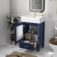 thumbnail image 3 of ENSHUI 20-Inch Bathroom Vanity With Ceramic Sink & Ample Storage, Ideal For Small Bathrooms, Blue, 3 of 12