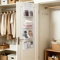 thumbnail image 6 of Over Door Storage Organizer, 4 Pocket Hanging Bag with Metal Hooks for Home and Office, 6 of 6