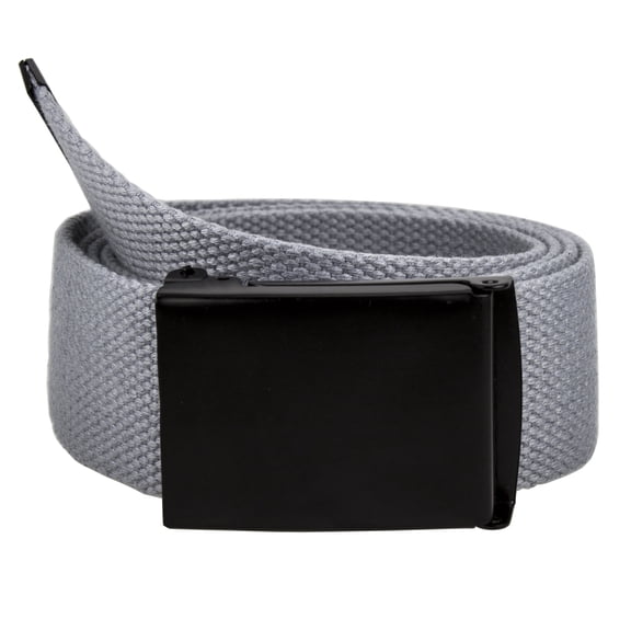 Gelante Fully Adjustable Canvas Web Belt with Black Flip Top Buckle 50'' Long