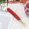 thumbnail image 4 of Rope Keychain [1PCS] - Keychain Boho Bag Charm - [Red] Braided Keychain, 4 of 6