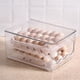 thumbnail image 3 of Caja de almacenamiento de huevos deslizante, contenedor para huevos, cajón para refrigerador, caja apilable para huevos, organizador para refrigerador de cocina, 3 of 6