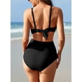 thumbnail image 3 of V Neck Two Piece Swimwear for Maternity High Waisted Pregnancy Bikini Set Pregnancy Swimsuit, 3 of 6