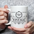 thumbnail image 4 of 1963 Birthday Gifts for Women Men - 1963 Vintage 11 oz Coffee Mug - Great 1963 Birthday Gifts for Dad Mom Uncle Aunt Cousin Friend Sister Brother Coworker, 4 of 6