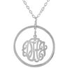Personalized Hanging Monogram Chandelier Pendant Sterling Silver