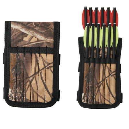 Arrow Bag for Crossbow Arrows 6/12 Holes Camouflage Canvas Bag Suitable for Crossbow Arrows Less than OD 6.5mm 12 holes