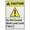 Warning Sign 4, variant on Caution Do Not Lean On Rail Bilingual Spanish Metal Sign 8"x12" Rust Free Aluminum - UV Ink Printing Durable Weatherproof, Outdoor Decor for Home, Bilingual Rail Sign