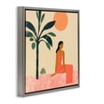 thumbnail image 4 of Stupell Industries Tropical Scene & Woman People Painting Gray Floater Framed Canvas Art Print Wall Art, 18 x 18, 4 of 10