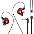 thumbnail image 1 of Auriculares BASN Bsinger BC100 con monitor de oído Universal Fit Noise Aislante IEM para músicos Cantantes Audiófilos de estudio rojo, 1 of 3