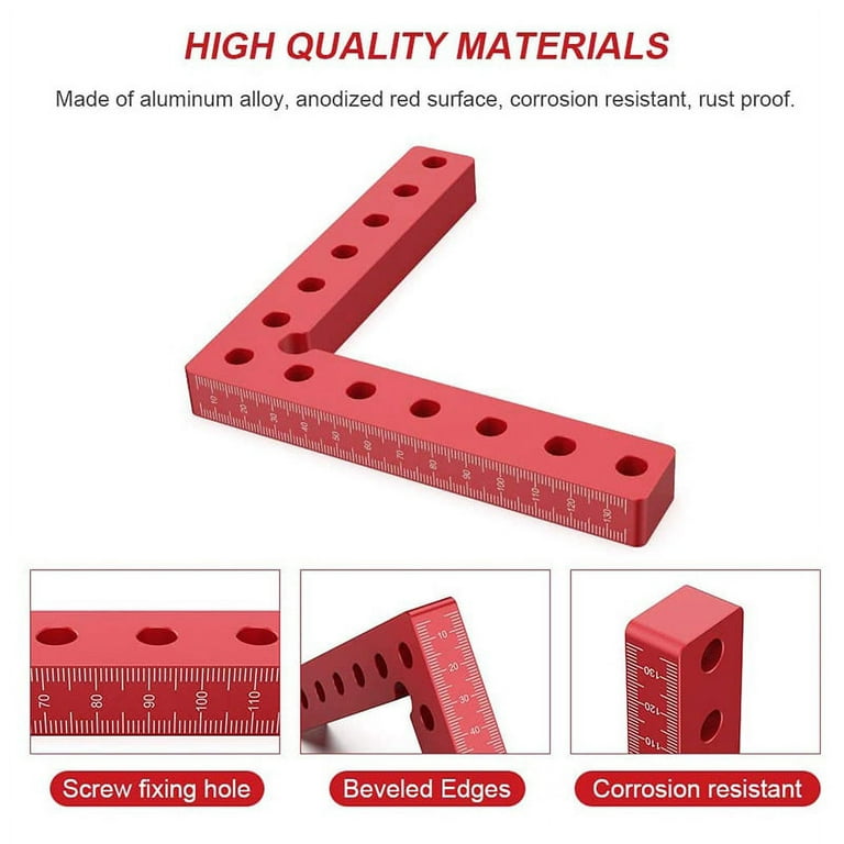90 Degree Positioning Squares Right Angle , Aluminum Alloy L-Type