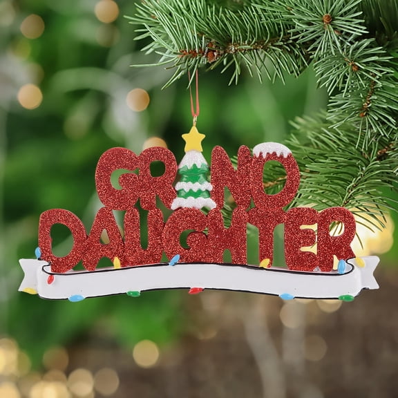 Maxora Personalized Ornaments Customized Christmas Gift for GRANDDAUGHTER Free Customize