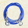 thumbnail image 3 of 1PC 4M Car Hauling Cable Sturdy Car Trailer Rope 7 Tons Car Special Winch Rope with Hooks Thicken Car Trailer Rope（Blue）, 3 of 8