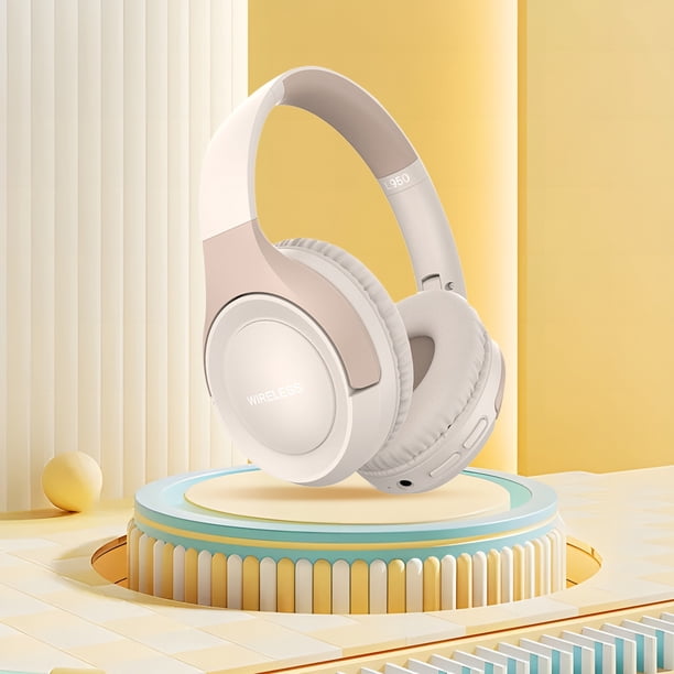 Ganfancp Auriculares Bluetooth Auriculares Inalámbricos Auriculares Inalámbricos Bluetooth Sobre La Oreja Reducción Inteligente de Ruido Hifi Estéreo Plegable Ligero Auriculares con Ofertas Del Día 1