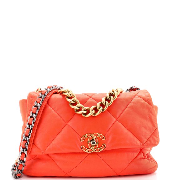 Pre-Owned 19 Flap Bag Quilted Leather Large By Rebag