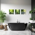 thumbnail image 2 of ZHONGYUTONG 3 Piece Zen Canvas Wall Art Zen Stone Picture Still life Green Bamboo Painting Meditation Artwork for Bedroom Decor Framed (12.00" x 12.00" x 3PCS), 2 of 5
