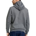 thumbnail image 2 of Tyhengta Mens Hooded Sweatshirt Casual Long Sleeve Drawstring Jacquard PlaidCloth Pullover Hoodies Darkgrey L, 2 of 8
