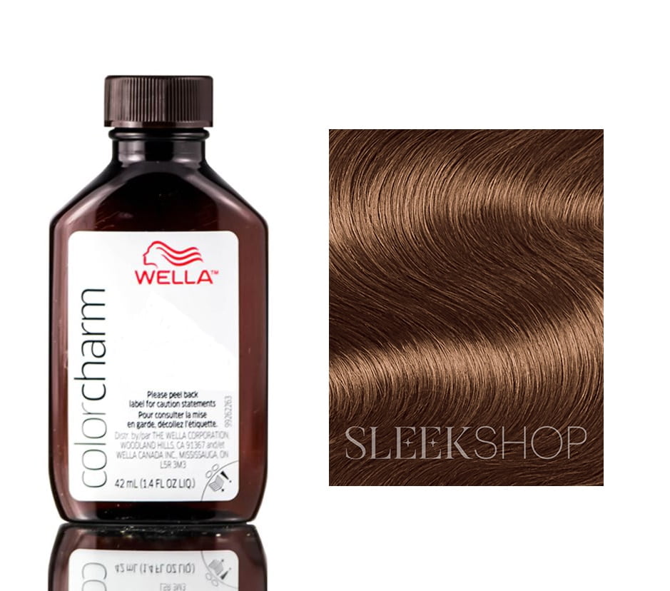 Wella Color Charm LIQUID Permanent Hair color, 100% Gray Coverage (5NW - Light Natural Warm Brown)
