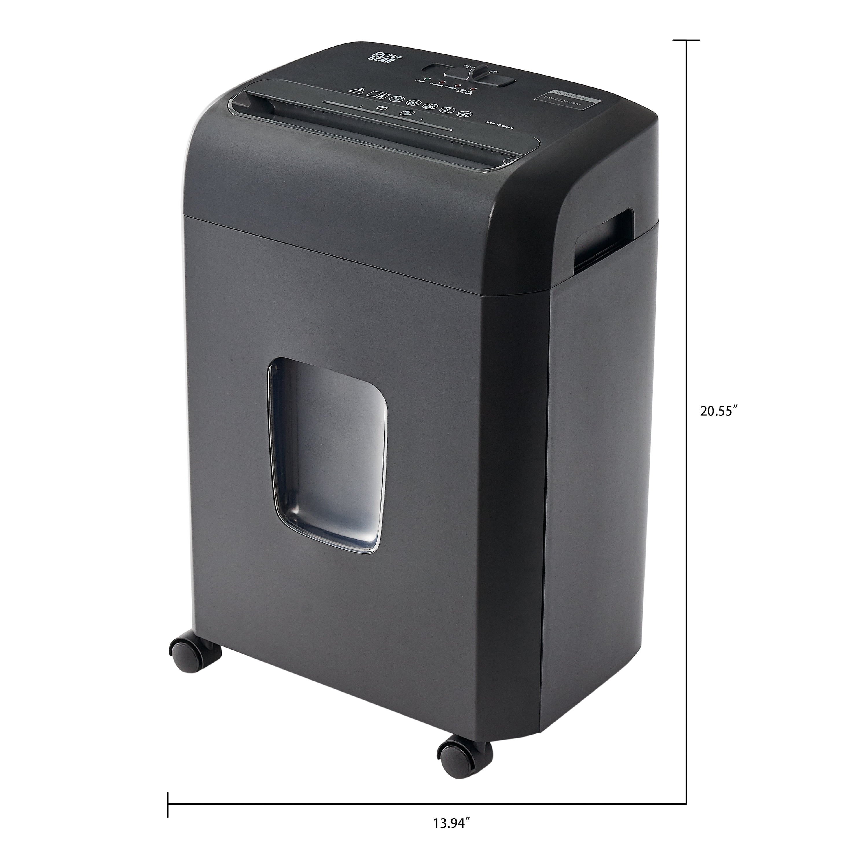 Pen + Gear 10-Sheet Cross-Cut Paper Shredder 