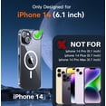 thumbnail image 3 of 5 in 1 Crystal Slim Clear for iPhone 14 Case,Not-Yellowing & strong magnetic Compatible with MagSafe, 3 of 7