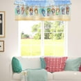 thumbnail image 6 of Hello Summer Vibe Flip Flop Kitchen Curtains Valance for Windows, Hawaii Beach Tropical Starfish Seasonal Short Half Topper Rod Pocket, Home Living Room Bedroom Coastal Decor 54" x 18", 6 of 6