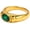 Gold-green, variant on Women's Stainless Steel Classic Oval Stone Signet Ring, Party Concert Everyday Style
