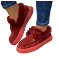 thumbnail image 3 of Mepaouo Winter Slip on Loafers for Women Fleece Lined Snow Boots Casual Moccasins Outdoor Walking Shoes, 3 of 5