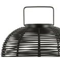 thumbnail image 5 of JONATHAN Y Kandella 26.7" Outdoor Woven Oval Asian LED Lantern, Black, JYL6506A, 5 of 7