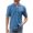 Sky Blue, variant on WREESH Men's Knitted Casual Solid Color Button Down Shirts Short Sleeve Turndown Collar Top for a Comfortable Everyday Look Beige
