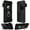 Black, variant on GSA Slim Armor Ring Stand Hybrid Case w/Holster For iPhone 13 (6.1") - Black