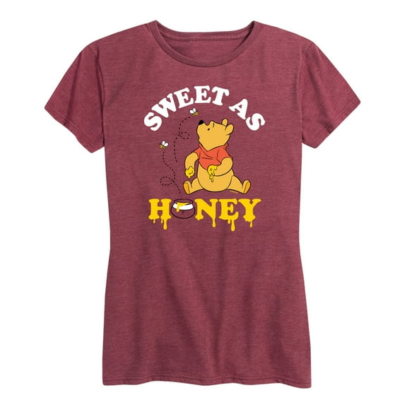 Winnie the Pooh - Enjoying Honey - Sweet as Honey - Women's Short Sleeve Graphic T-Shirt